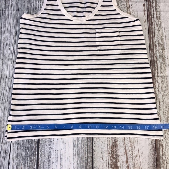 Madewell Blue And White Stripped Tank-Top Size XXS - Picture 4 of 6
